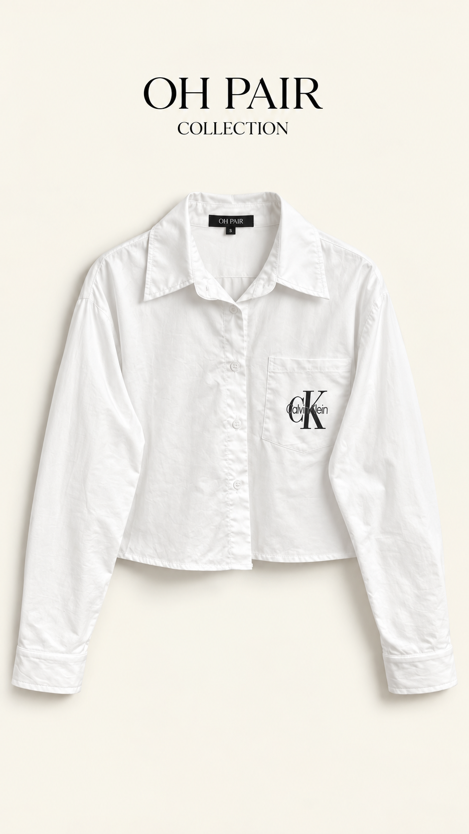 Cropped Poplin Shirt