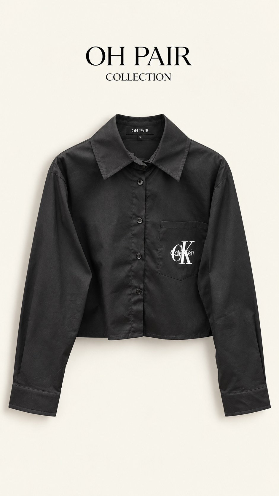 Cropped Poplin Shirt