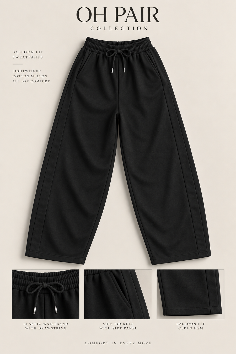 Balloon Fit Sweatpants