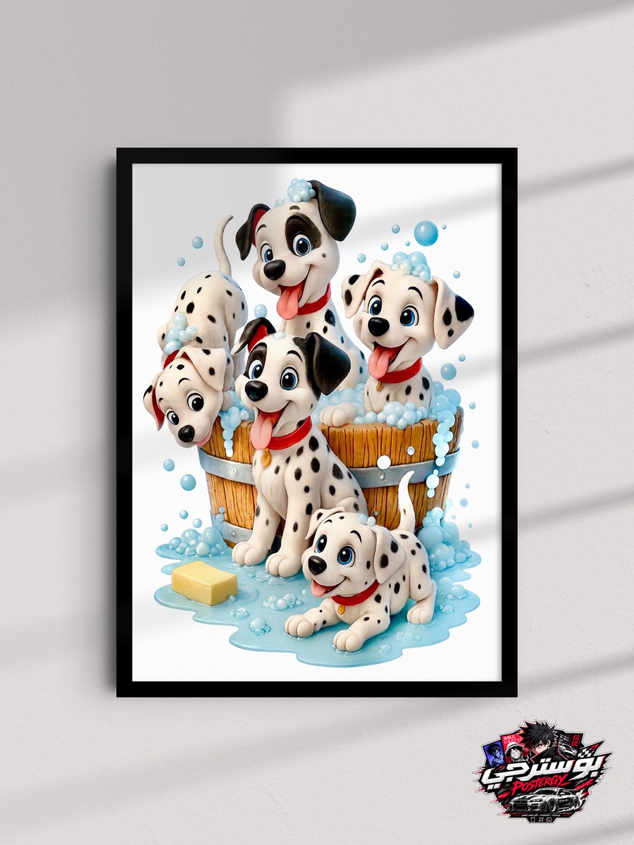 بوستر 101 Dalmatians بتصميم كرتوني مميز