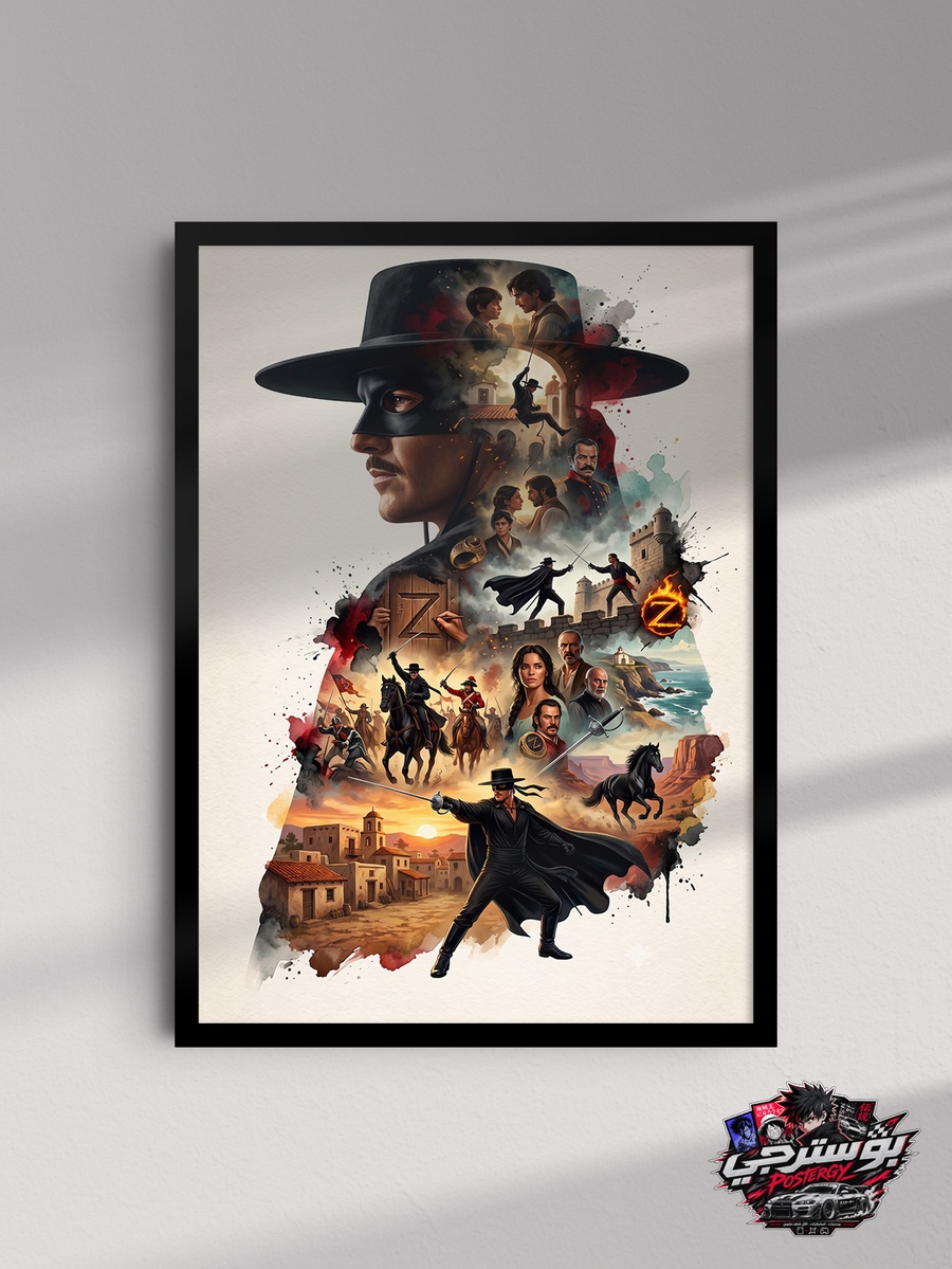 بوستر زورو Zorro بتصميم سينمائي