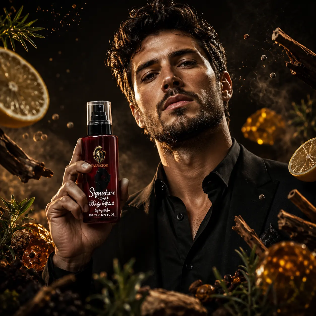 Signature Body Splash for Men 200ML – بادي سبلاش رجالي برائحة فخمة ودافئة وجذابة