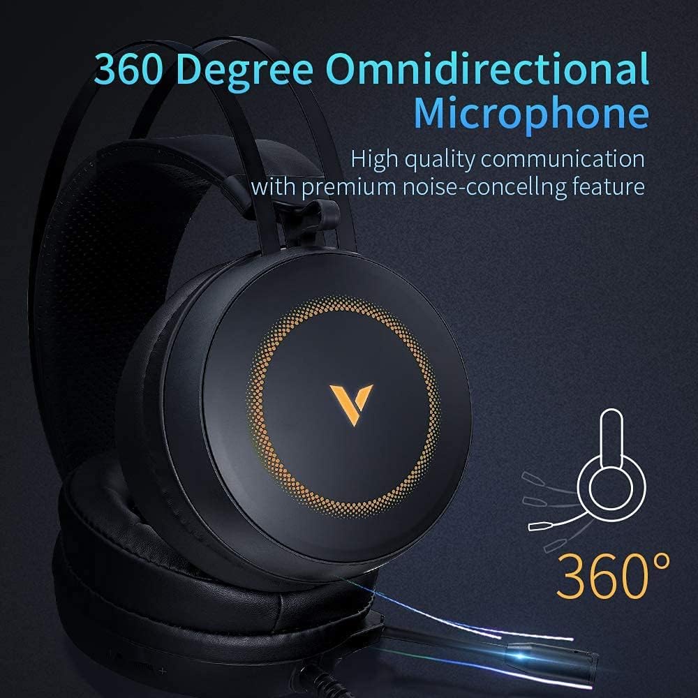 Rapoo VH160 Gaming Headset – Virtual 7.1 Surround Sound, RGB & ENC Mic