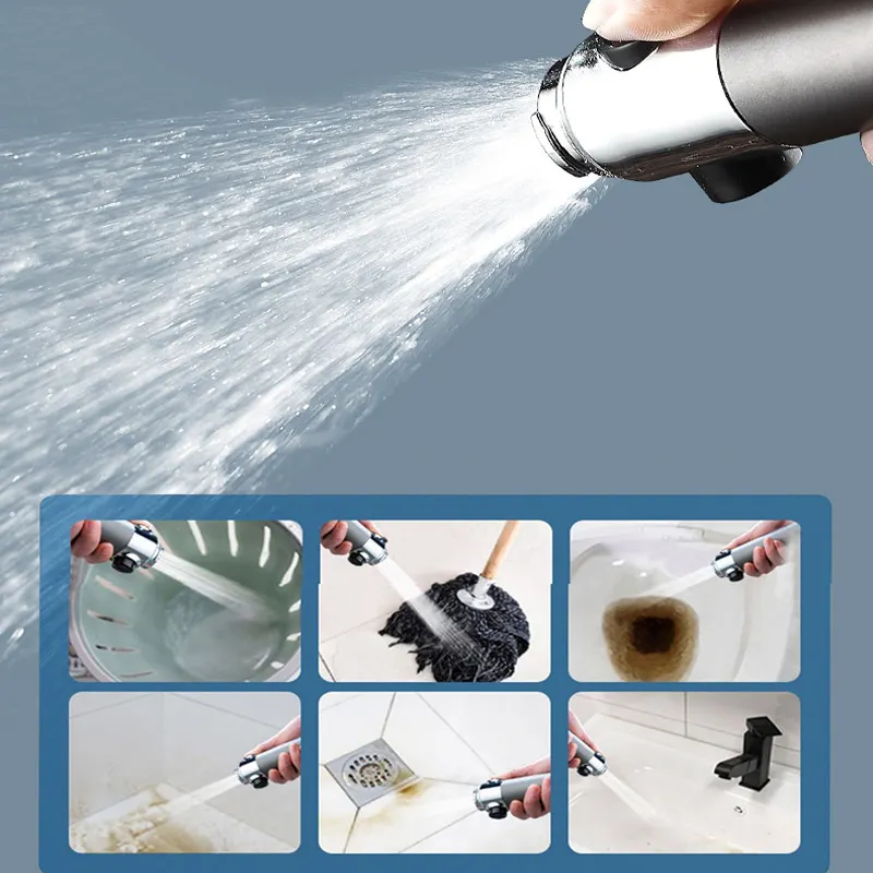رأس سماعة دش تربو عالي الضغط بخاصية التدليك وتوفير المياه 2 في 1