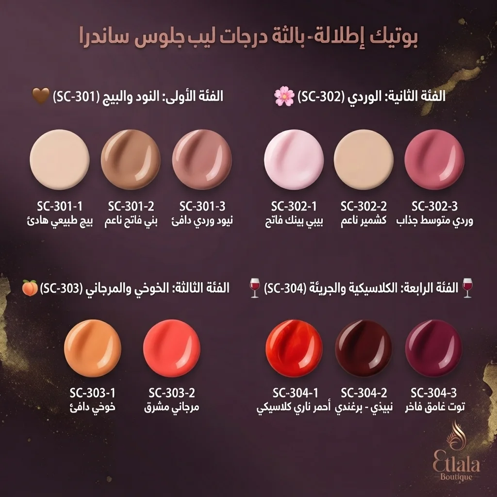 ملمع شفاه مرطب ولامع - ليب جلوس ساندرا كوزمتكس (Sandra Lip Gloss)