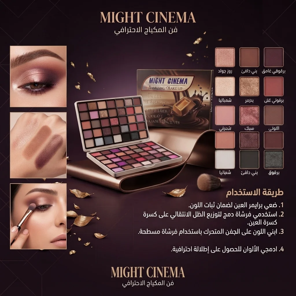 بالتة آيشادو مكياج العيون - مايت سينما شوكلت (Might Cinema Eye Shadow Palette)