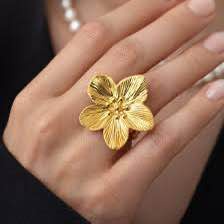 Golden Flower Ring