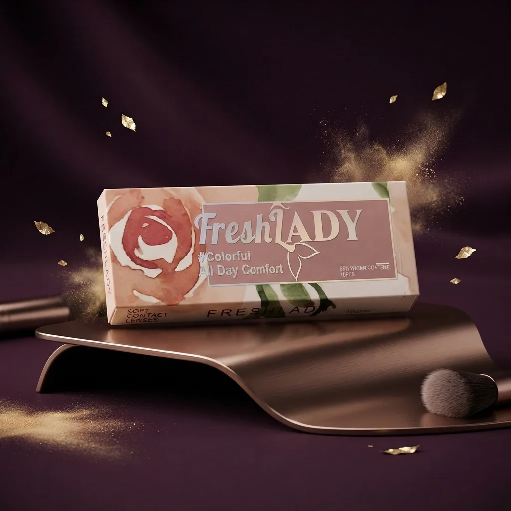 عدسات لاصقة ملونة للعين بتصميم طبيعي - فريش ليدي (Fresh Lady Color Contact Lenses)