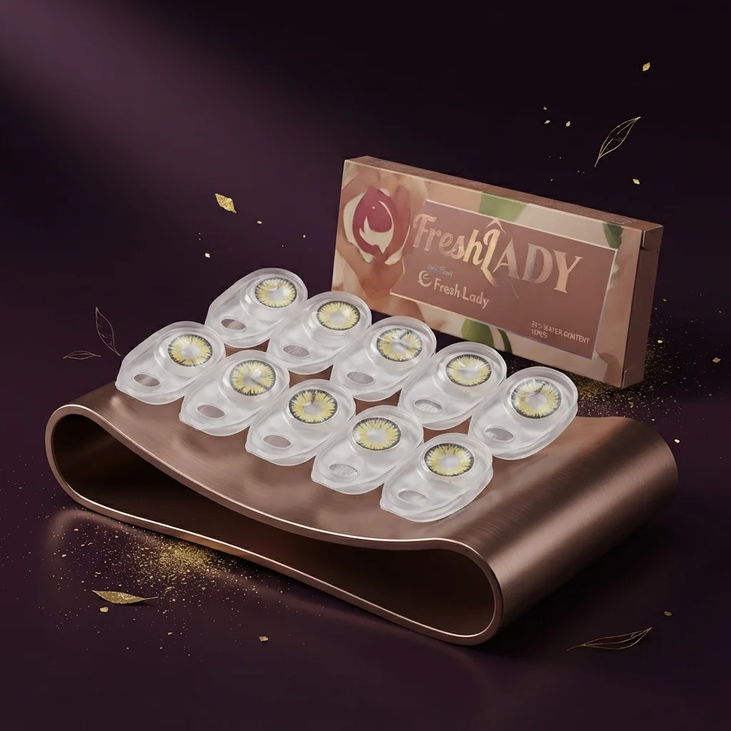 عدسات لاصقة ملونة للعين بتصميم طبيعي - فريش ليدي (Fresh Lady Color Contact Lenses)