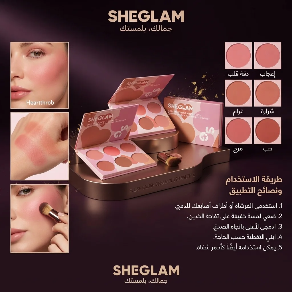 بالتة أحمر الخدود الباودر - شيجلام (SHEGLAM Powder Blush Palette)
