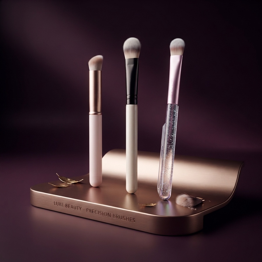 طقم فرش مكياج دقيقة للوجه والعيون - لوكس بيوتي (Luxe Beauty Precision Brushes)