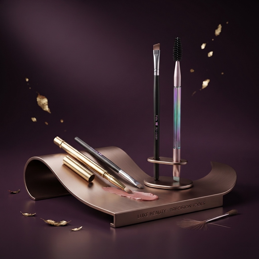 طقم أدوات ورسم الحواجب والعيون الاحترافي - لوكس بيوتي (Luxe Beauty Precision Tools)