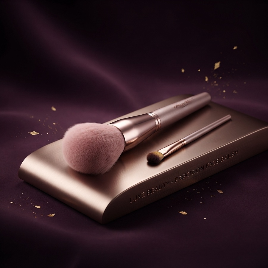 فرشاة مكياج الوجه الكبيرة والدقيقة الاحترافية - لوكس بيوتي (Luxe Beauty Precision Face Brush)