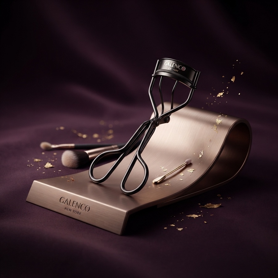 آلة تجعيد ورفع الرموش الاحترافية بخامة بلاستيكية عملية - جالينكو نيويورك (Galenco New York Eyelash Curler)