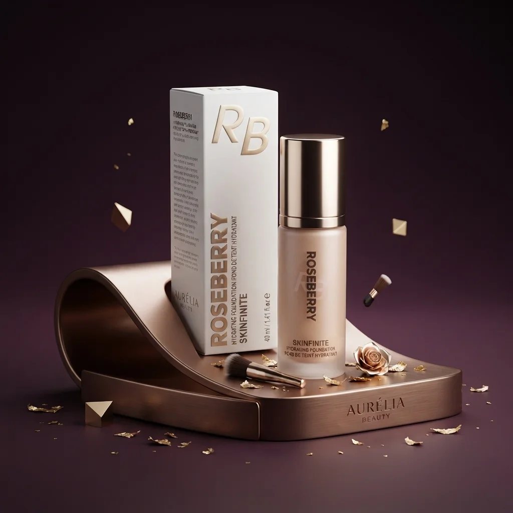كريم أساس سائل مرطب ومثبت للوجه - روزبيري سكينفاينيت (Roseberry Skinfinite Hydrating Foundation - 40ml)