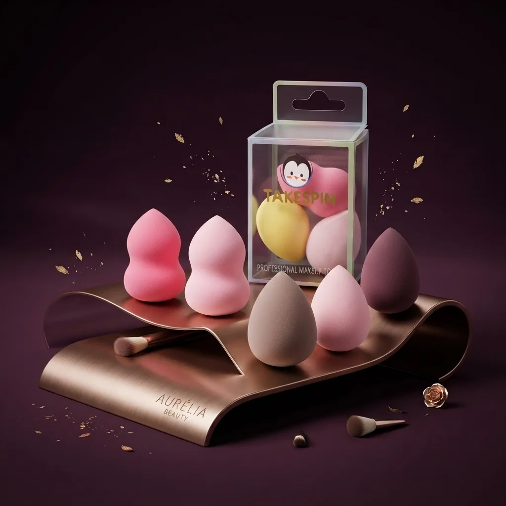 مجموعة إسفنجات مكياج بلندر الاحترافية لتوزيع الفاونديشن والكونسيلر - تاكسبين (Takespin Professional Makeup Sponge)