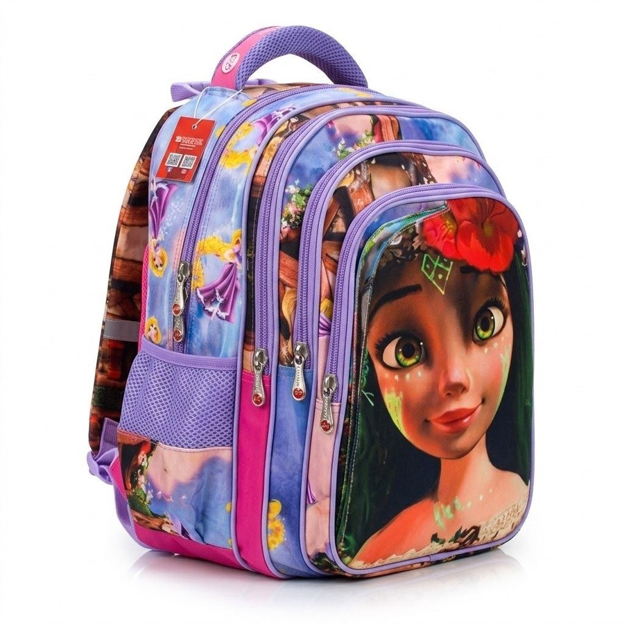 طقم  شنطة مدرسة  أطفالي ظهر  "Golden Bag brand " قلاب 3 وشوش مقاس 16- 3 قطع| Demand & Beyond