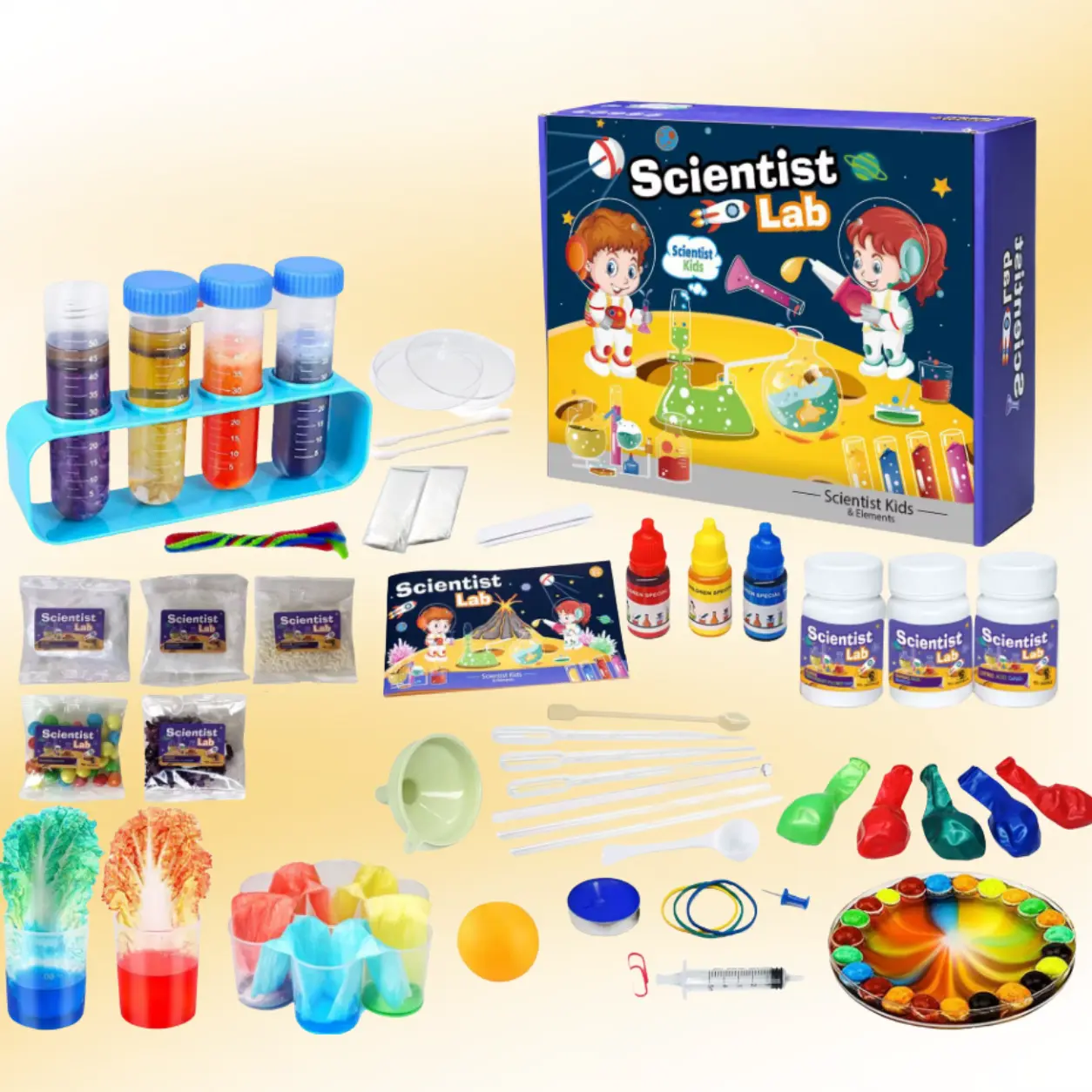 معمل العلوم المتكامل للأطفال - 60 تجربة |Kids Science Lab Kit - 60 Experiments