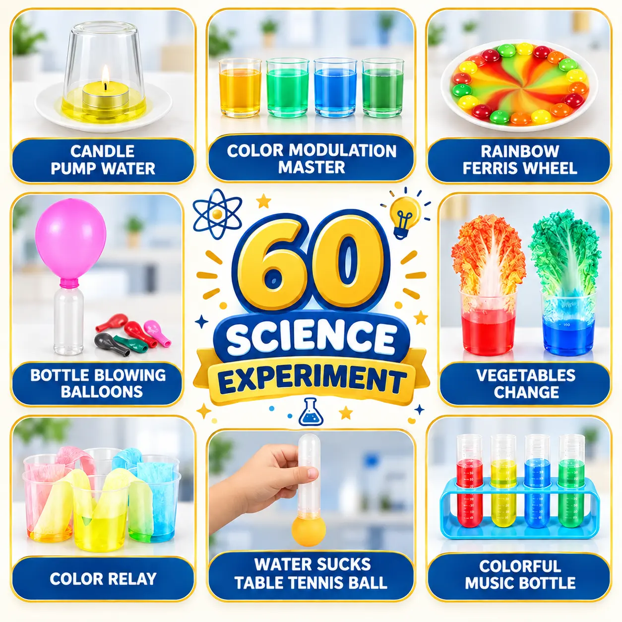 معمل العلوم المتكامل للأطفال - 60 تجربة |Kids Science Lab Kit - 60 Experiments