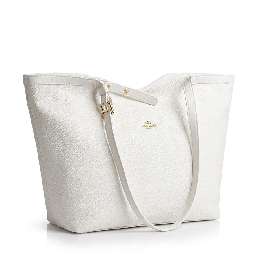  شنطة كتف جلد حريمي "Tote Bag" تصميم مستوحي من (Coach )  للجامعة والعمل | Demand & Beyond