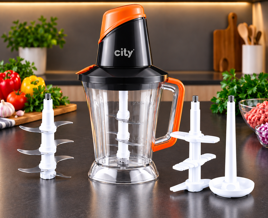 City 3-in-1 Meat Chopper 2.5L – 1000W