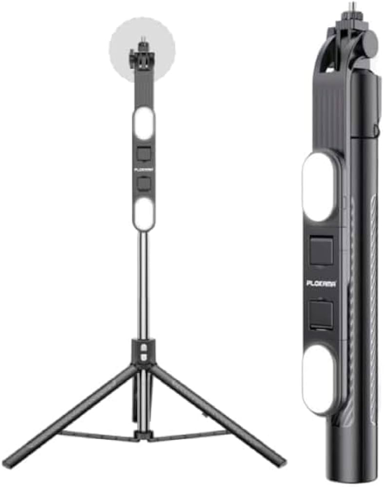 حامل ثلاثي وعصا سيلفي بلوكاما لايف K10 برو -PLOKAMA Live Selfie Stick Tripod -K10-Pro
