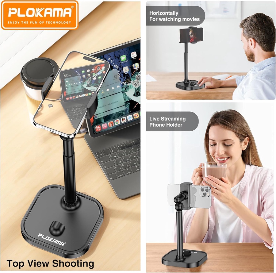 حامل موبايل وتابلت مكتبي قابل للرفع بلوكاما -PLOKAMA TABLETOP LIFTING BRACKET DT-80