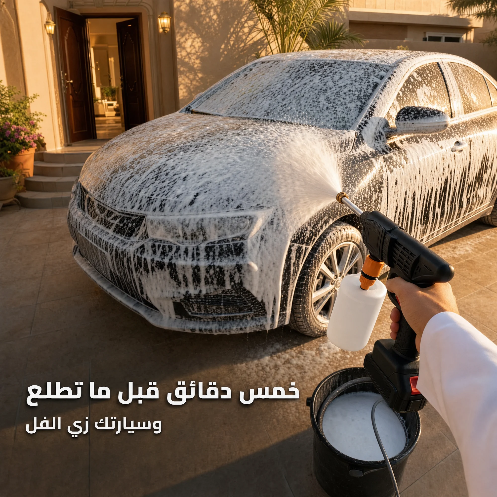 مضخة فوم لاسلكية للسيارة