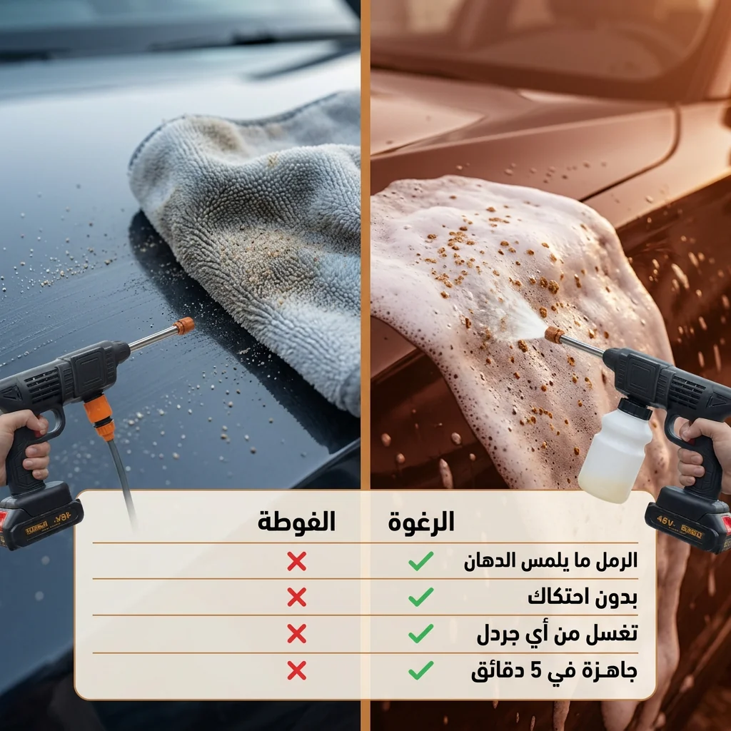 مضخة فوم لاسلكية للسيارة