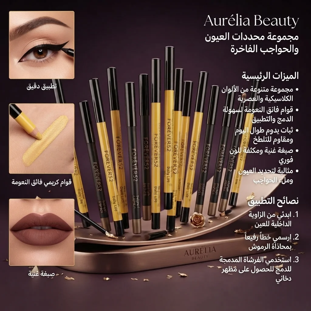 قلم تحديد وتعبئة الحواجب الثابت - فور إيفر 52 (Daily Life Forever52 Eyebrow Pencil)