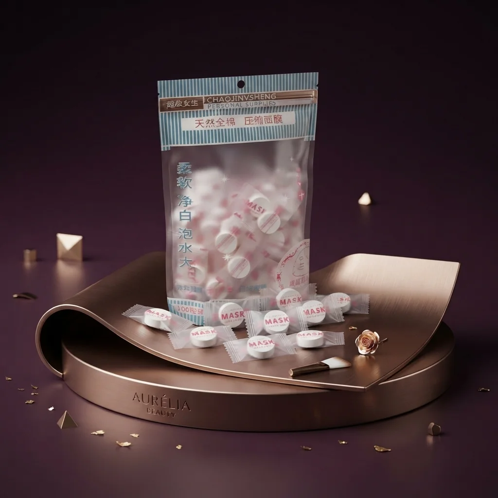 أقراص ماسك الوجه الورقي المضغوط للعناية بالبشرة - 100 كبسولة (Compressed Face Mask Sheets)