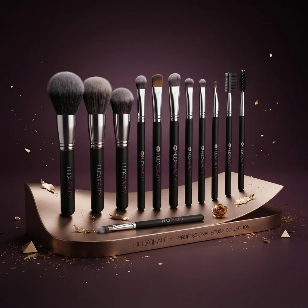 طقم فرش مكياج احترافية متكاملة للوجه والعيون - هدا بيوتي (Huda Beauty Makeup Brush Set)