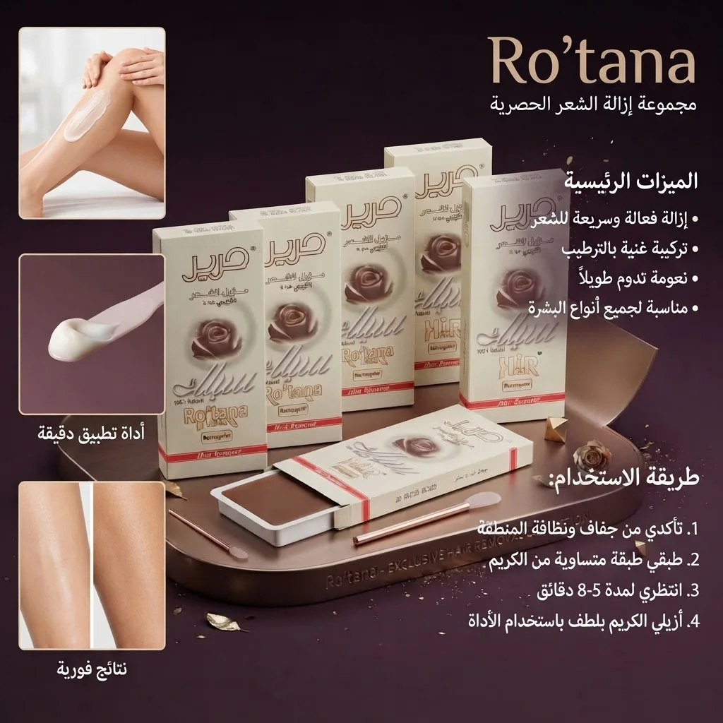مستحضـر إزالة الشعر اللطيف والفعال - حرير (Harir Hair Removal)