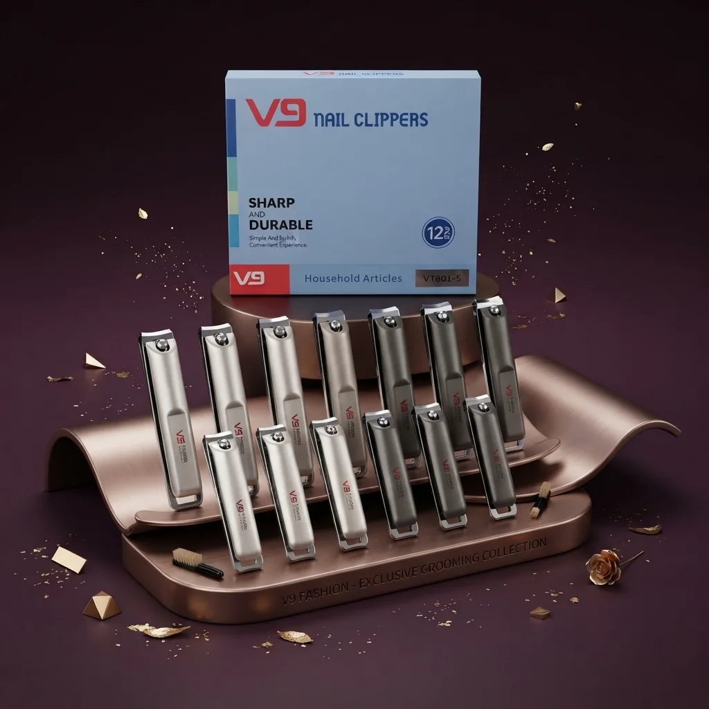 قلامة أظافر معدنية احترافية حادة ومتينة - في 9 (V9 Nail Clippers)