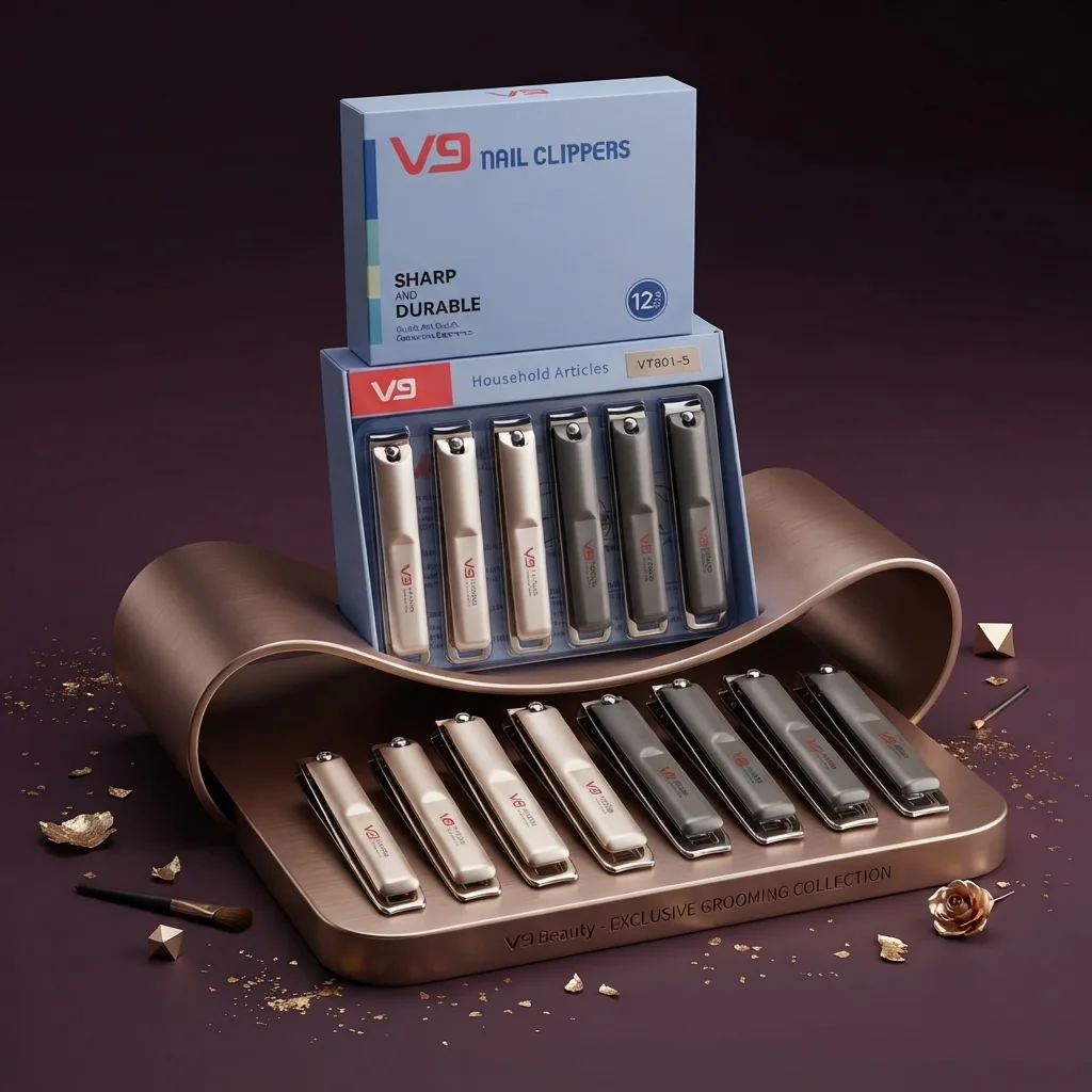 قلامة أظافر معدنية احترافية حادة ومتينة - في 9 (V9 Nail Clippers)