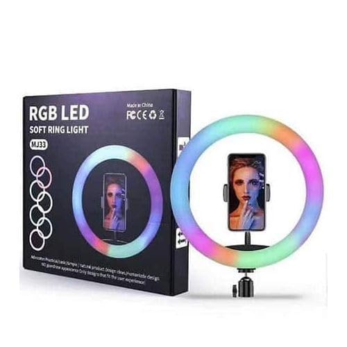 رينج لايت ليد حلقي مضيء ملون - RGB LED Soft Ring Light