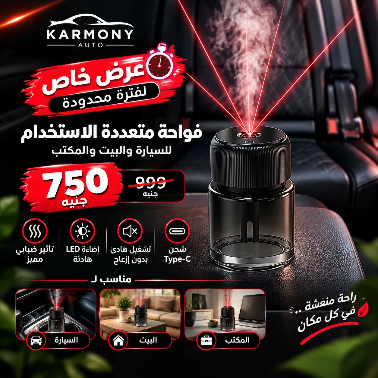 Car AeroMist Mini Electric Diffuser-KMIST
