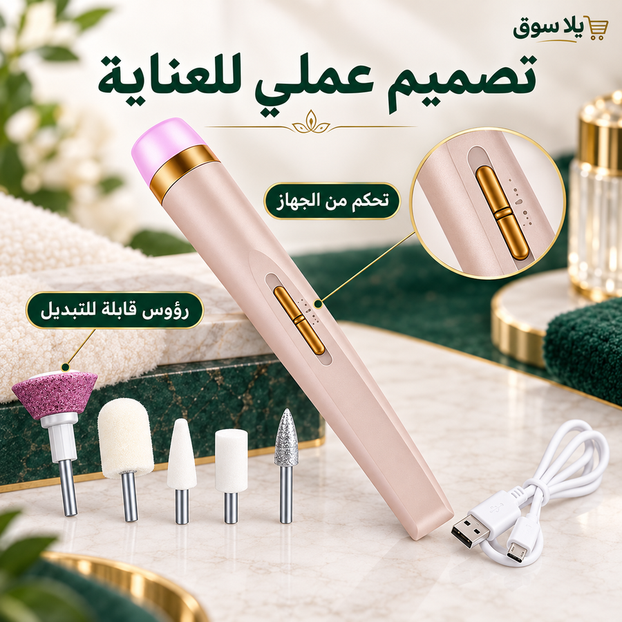 جهاز برد الأظافر الكهربائي مع شحن USB