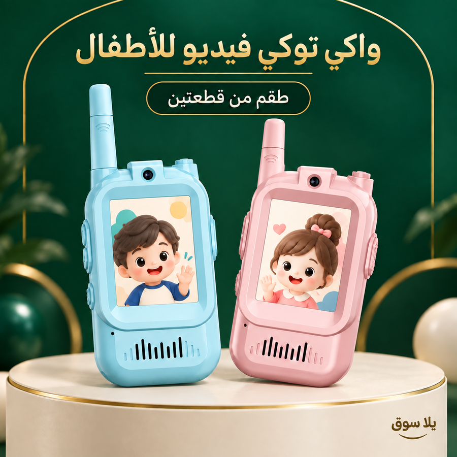 طقم لعبة  واكي توكي تواصل فيديو للأطفال (قطعتين)