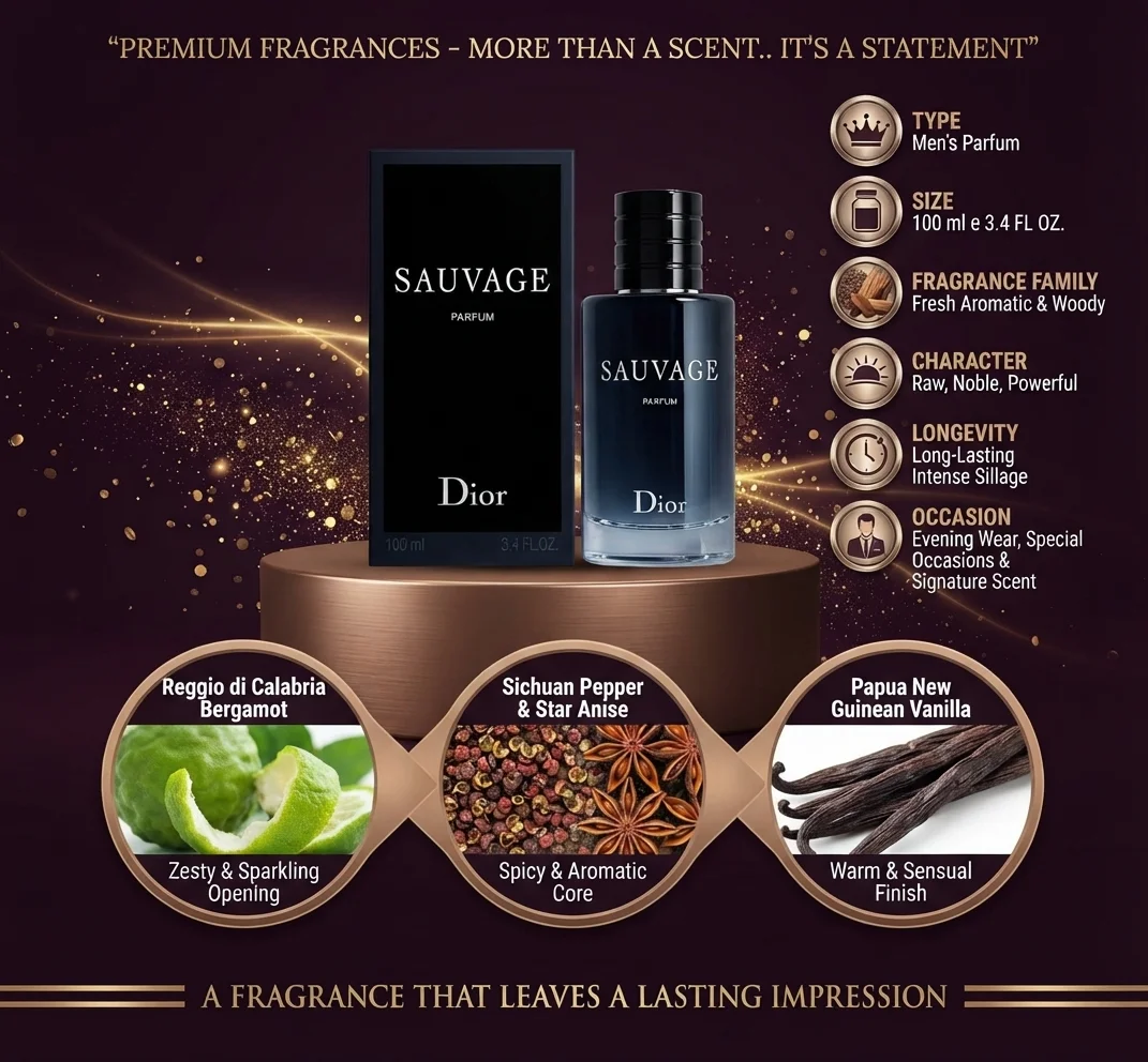عطر ديور سوفاج الرجالي - او دو بارفان (100 مل) | متجر إطلالة