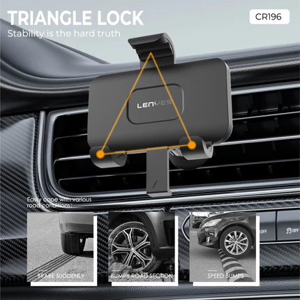 هولدر هاتف للسيارة قابل للطي لينيس لاسلكي -LENYES WIRLESS CAR HOLDER CR196