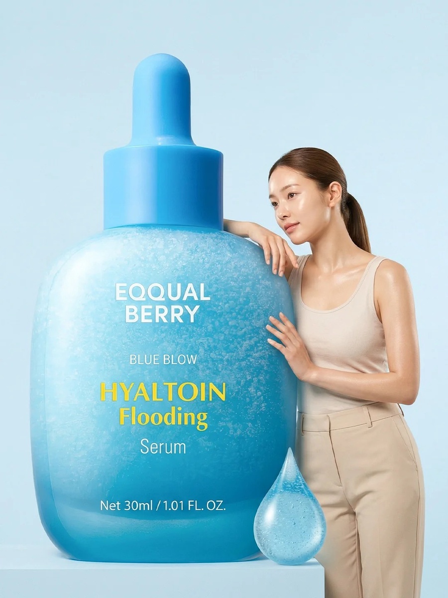 eqqual berry hyaltoin flooding serum 30ml