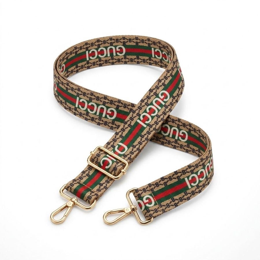 حزام " Gucci "بتطريز  بارز يمنح حقيبتك لمسة عصرية وفخمة قابل للتعديل ظبط الطول ليناسب الجميع