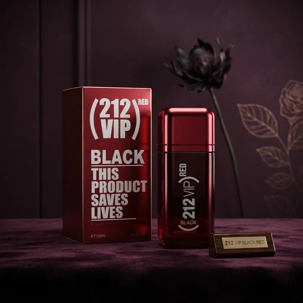 عطر 212 في آي بي بلاك ريد الرجالي من كارولينا هيريرا - او دو بارفان (100 مل) | متجر إطلالة