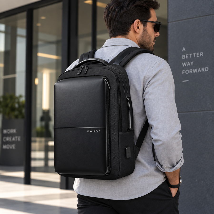 Bange Laptop Backpack 17 Inch - Black Bag for 17 inches Laptop