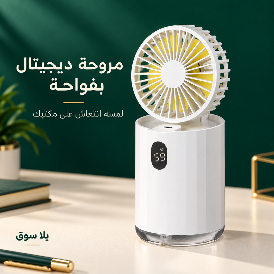 مروحة ديجيتال بفواحة