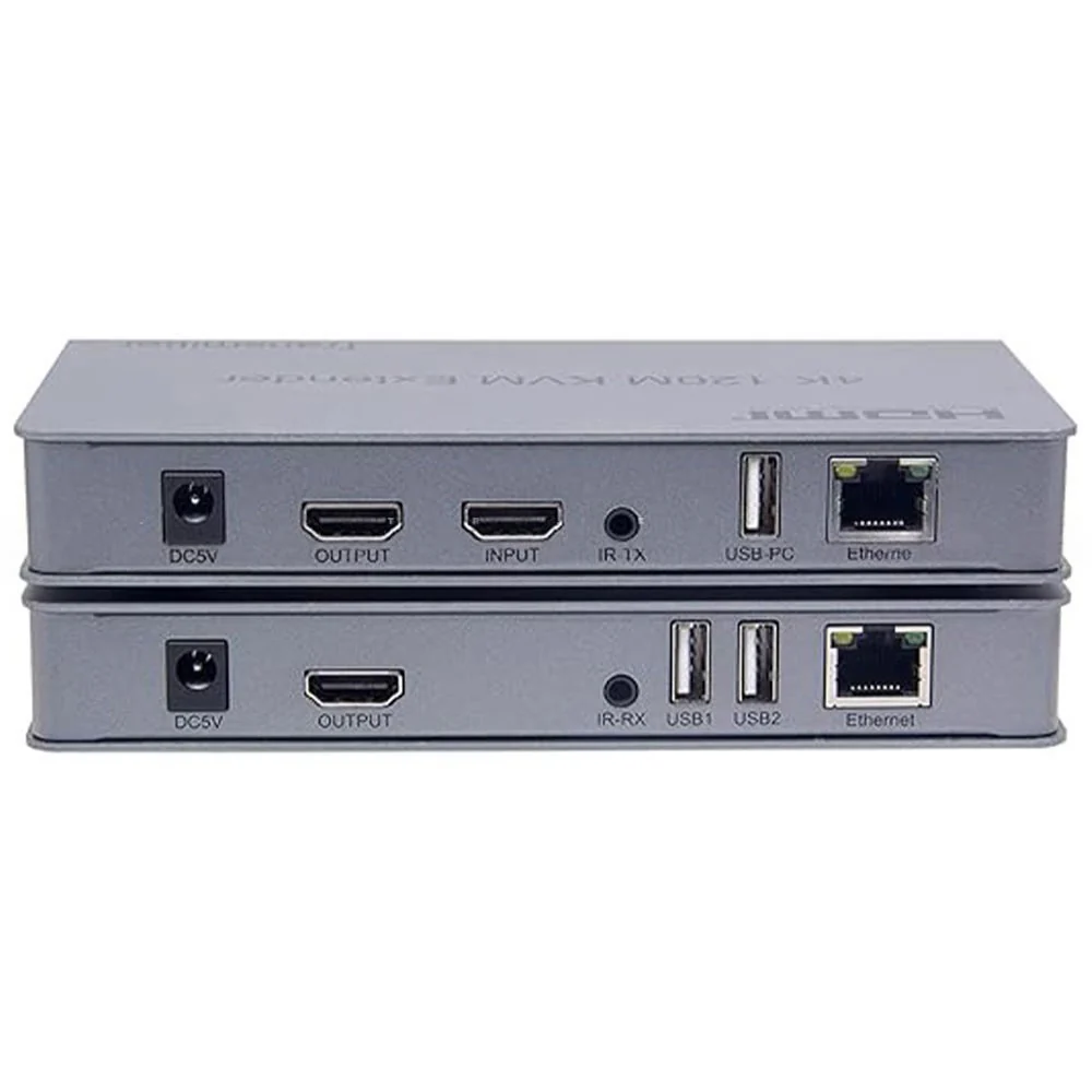 Extender 4K 120M HDMI KVM Extender by RJ45 Ethernet Cat6 Cable Converter