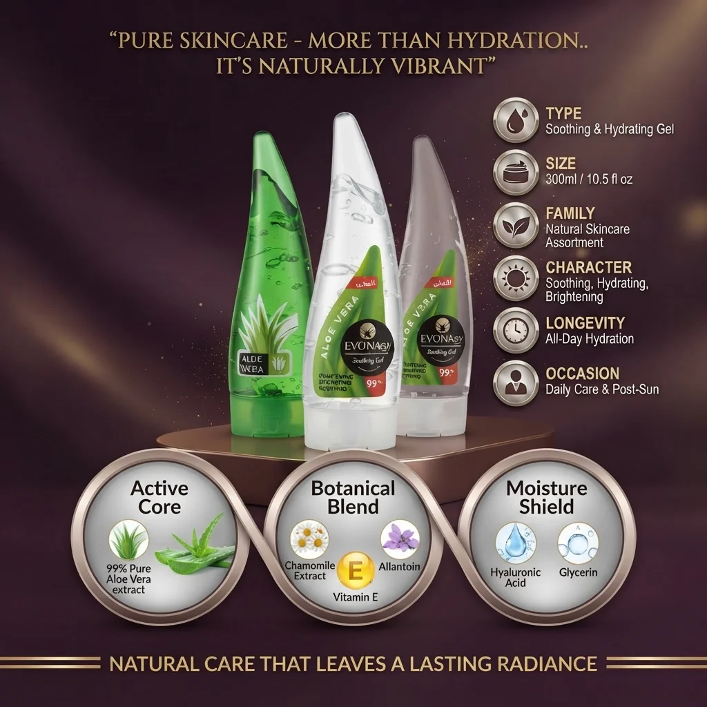 جل الصبار المرطب والمفتح للأصالة 99% من إيفونا - (Aloe Vera Gel) | متجر إطلالة