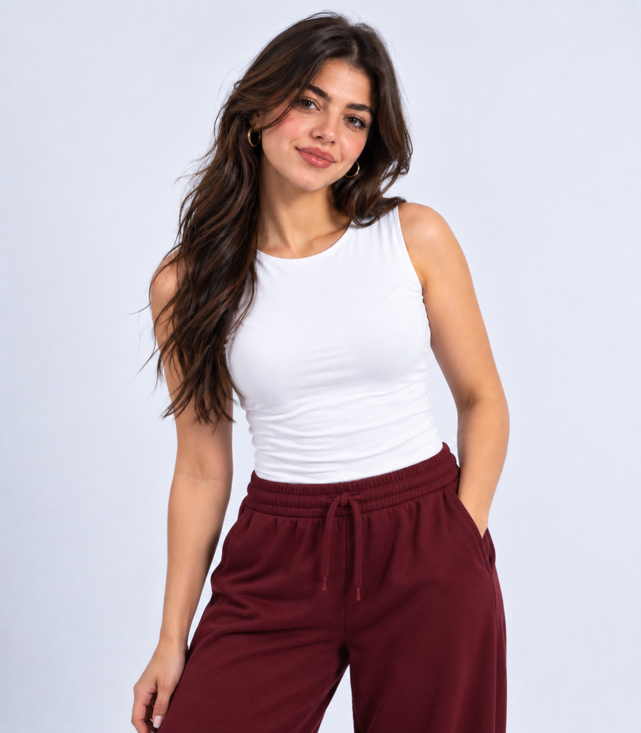 بيزك كات راوند (Round Neck Sleeveless Top)  