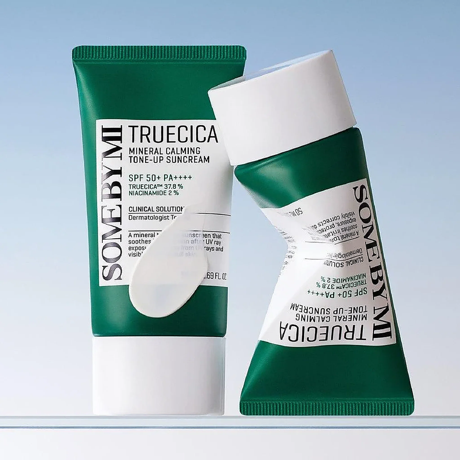 some by mi truecica mineral calming tone-up suncream 50ml